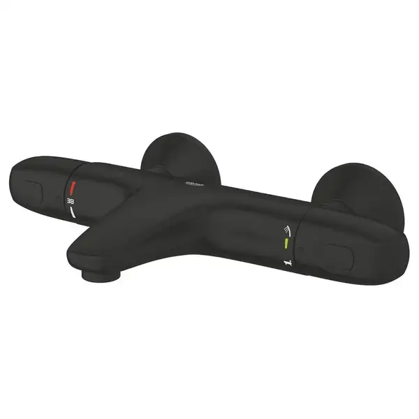 Grohe Grohtherm 1000 змішувач ванни, чорний матовий (348162433)