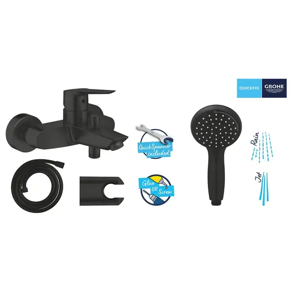 Grohe Start змішувач для ванни, чорний (ua30330701)