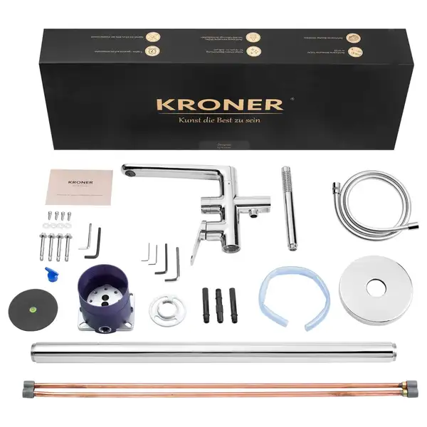 Kroner Element Змішувач для ванни, хром (CV035960)