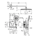 Grohe Precision душова система, хром (34877000)