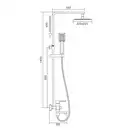 Frap F2420 Душова система, хром (F2420)