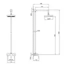 Frap F2426 Душова система, хром (F2426)