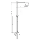 Frap F2449-20 Душевая система, хром/белый (F2449-20)