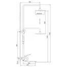 Frap F2461 Душова система, хром (F2461)