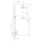 Frap F2469 душова система, хром (F2469)