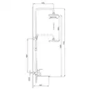 Frap F2471 Душова система, хром (F2471)