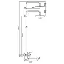 Frap F24801-6 Душова система, чорна