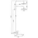 Frap F24801 Душова система, нержавіюча сталь (F24801)