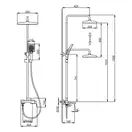 Frap F2484 Душова система, хром (F2484)
