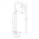 Gappo G2406-6 душова система, чорний (G2406-6)