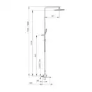 Gappo G2418 Душова система, хром (G2418)