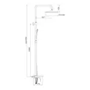 Gappo G2450 душова система, чорна (G2450)