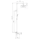 Gappo G2491 Душова система, хром (G2491)