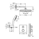 Grohe Grohtherm Душова система, хром (1039950000)