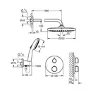 Grohe Grohtherm душова система, хром (1039960000)