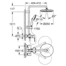 Grohe Tempesta System 250 душевая система, хром (26673001)