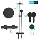 Grohe Vitalio Start Душевая система, чёрная (266772431)