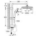 Grohe Tempesta 250 душевая система, хром (26980001)