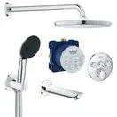 Grohe SmartControl Душевая система, хром/чёрный (CV033607)