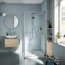 Grohe Vitalio Start душевая система, хром-чёрный (CV034564)