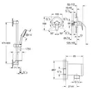 Grohe Euroeco душевая система, хром (CV036744)