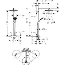 Hansgrohe Alive S Puro душевая система, чёрная (24592340)