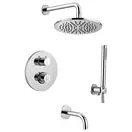 Paffoni Shower душевая система, хром (KITLIQ019CR300)