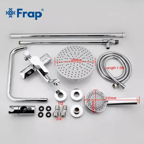 Frap F2418 душова система, хром (F2418)