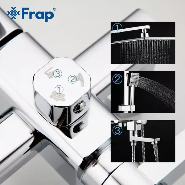 Frap F2420 Душова система, хром (F2420)