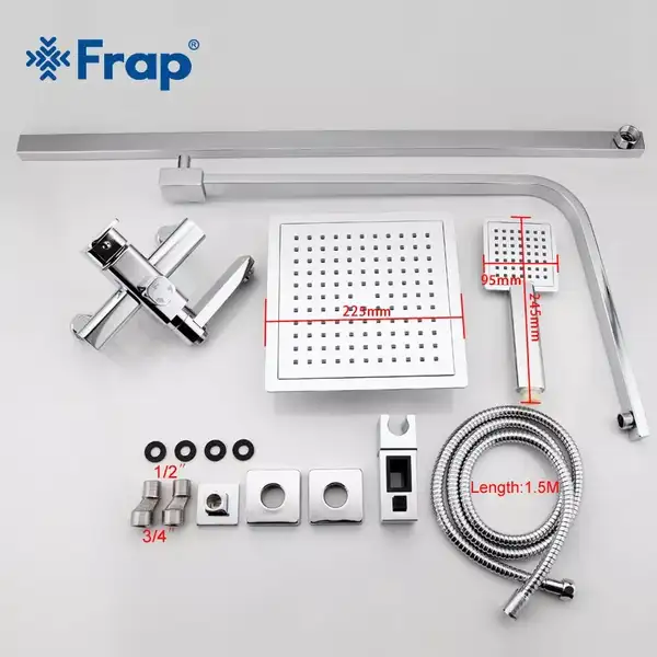 Frap F2420 Душова система, хром (F2420)
