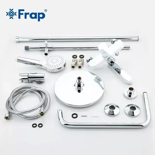 Frap F2441 душова система, білий/хром (F2441)