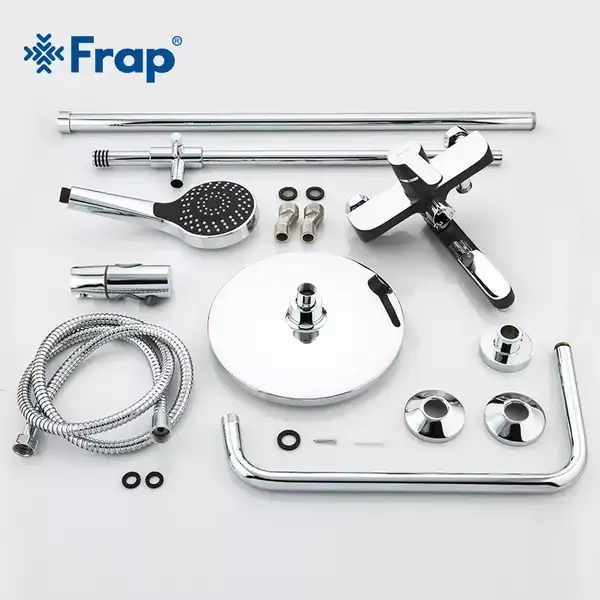 Frap F2442 душова система, чорний/хром (F2442)