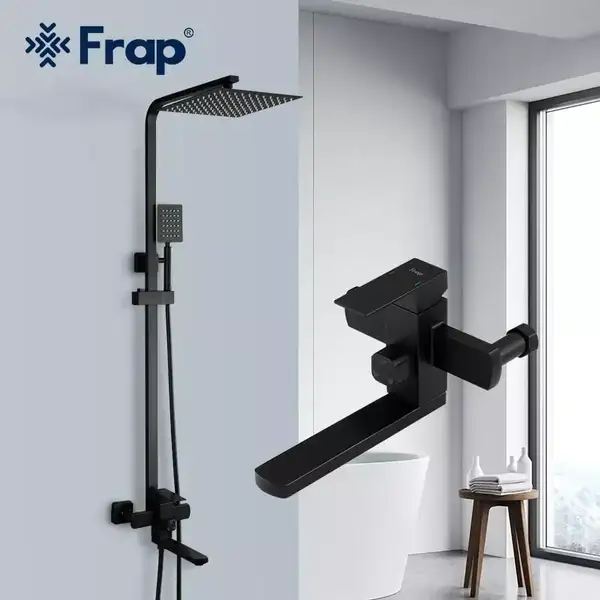 Frap F24802-6 Душова система, чорна (F24802-6)