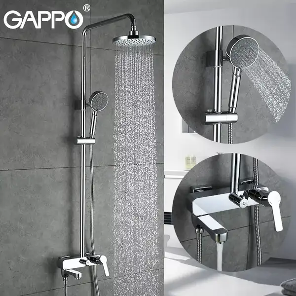 Gappo G2402 душова система, хром (G2402)