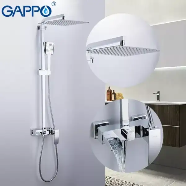 Gappo G2407-20 Душова система, хром (G2407-20)