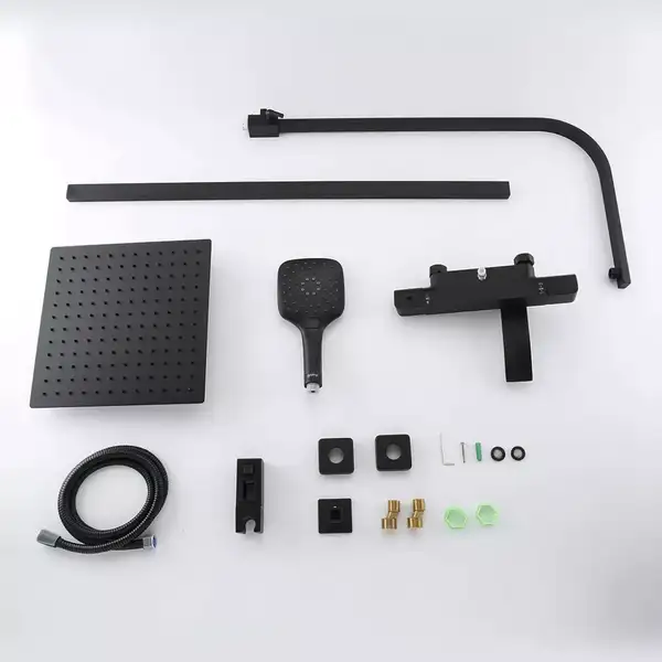 Gappo G2407-60 душова система, чорна (G2407-60)