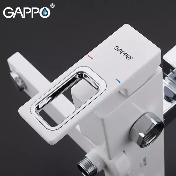 Gappo G2417-8 душевая система, белый/хром (G2417-8)