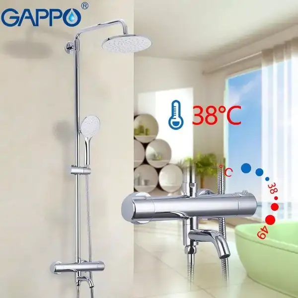 Gappo G2490 Душова система, хром (G2490)