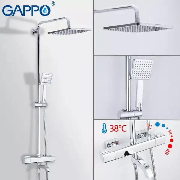 Gappo G2491 Душова система, хром (G2491)