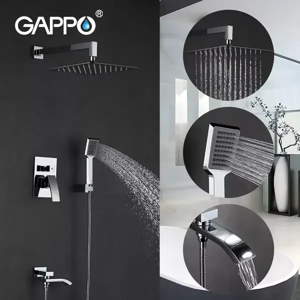 Gappo G7107 Душевая система, хром (G7107)