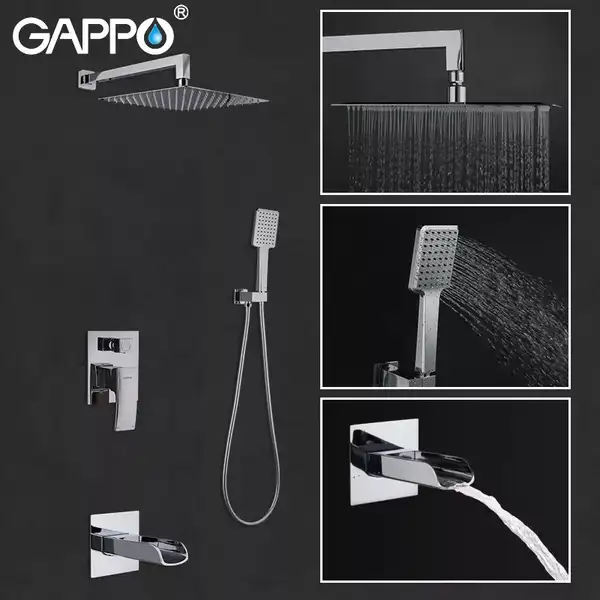 Gappo G7107-20 душова система, хром (G7107-20)