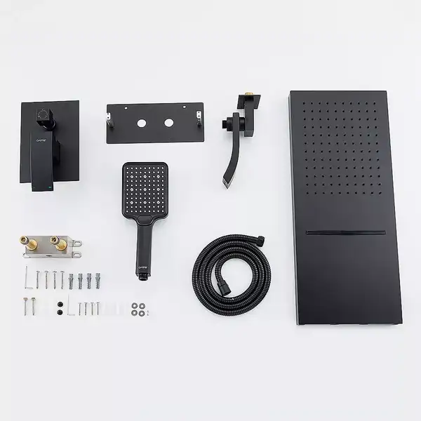 Gappo G7107-76 Душевая система, чёрная (G7107-76)