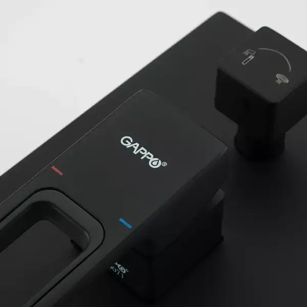Gappo G7117-6 Душевая система, черная (G7117-6)