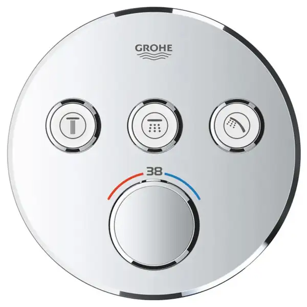 Grohe SmartControl Душевая система, хром/чёрный (CV033607)