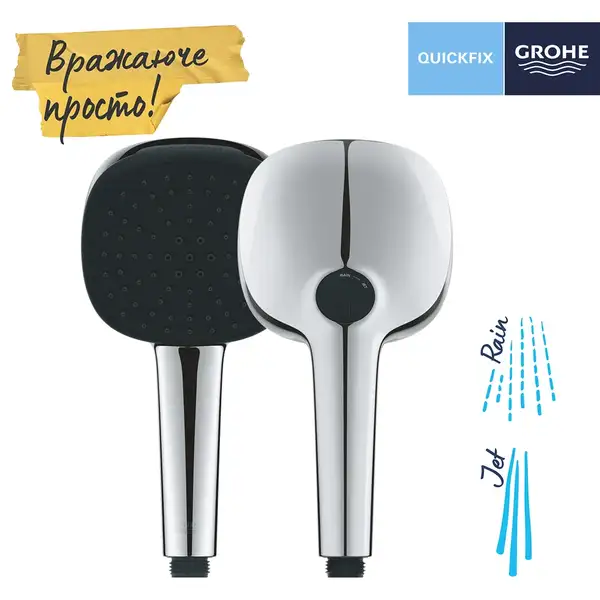 Grohe SmartControl Душевая система, хром/чёрный (CV033609)