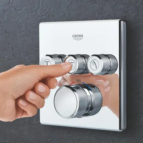 Grohe SmartControl Душевая система, хром/чёрный (CV033609)