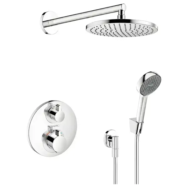 HANSGROHE Ecostat S система, хром (1575826271000)