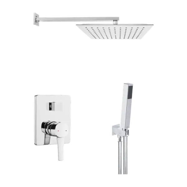 Invena Glamour Душова система, хром (BS-02-0K1)