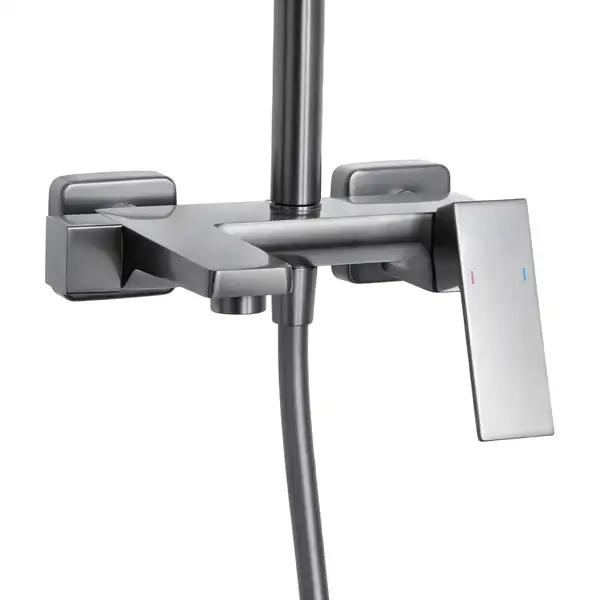 Qtap Gemini душевая система, графит (QTGEM111GMB45688)
