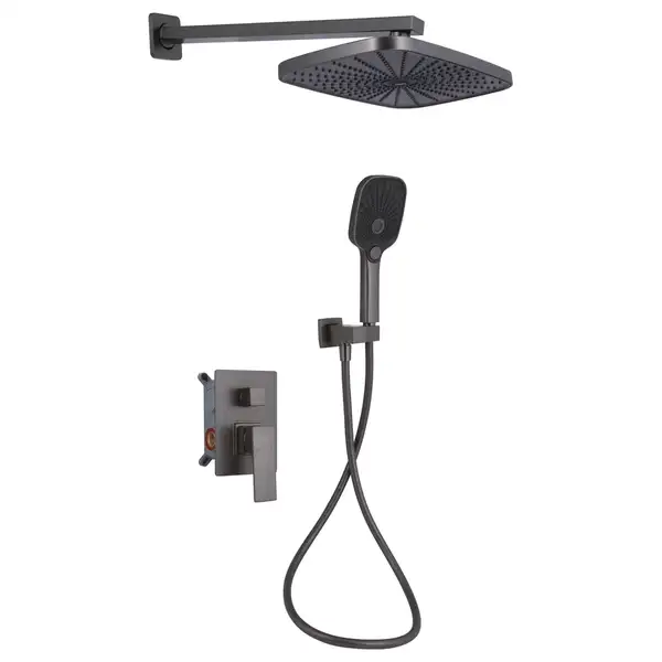 Qtap Gemini душевая система Gunmetal Black (QTGEM113GMB45698)
